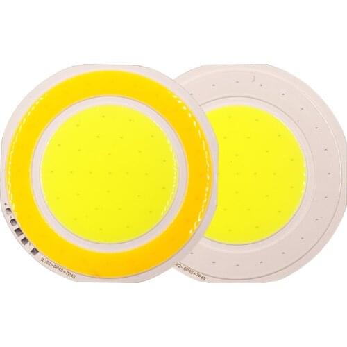 82mm Round Bicolor COB LED Lamp DC12V Chip Blue White Yellow Two Color LED Light for Car Decoration Lighting DIY