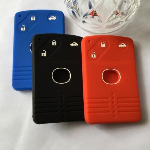 Car Styling Card Covers Silicone Holder Protected Cap Repair For Mazda 3 5 6 8 M8 MX5 Miata CX-9 CX-7 Key Entry fob 3 Button