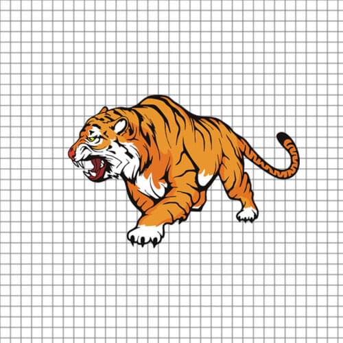 Tiger head car sticker tiger body decoration personality creative scratch cover waterproof decoration sticker for Chevrolet car