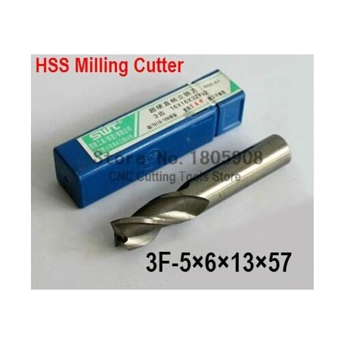 Free Shipping 5 pcs/set 5.0MM 3 Flute HSS & Aluminium End Mill Cutter CNC Bit Milling Machinery tools Cutting tools.Lathe Tool