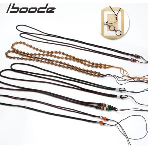 Iboode New Reading Glasses Chains Cords Straps for Men Women Retro Beaded Eyeglasses Chain Cord Holder Neck Strap Rope