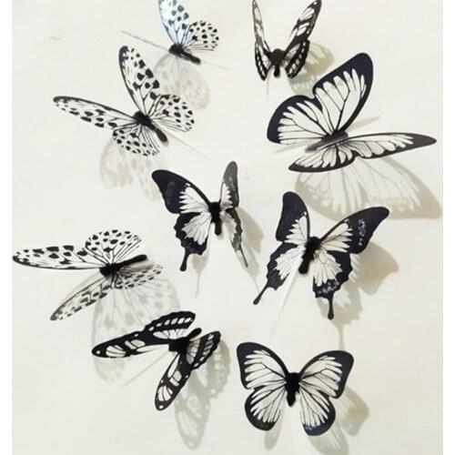 Wall Butterfly Decoration Sticker Waterproof Wall Sticker PVC Butterfly Wall Sticker Home Decoration