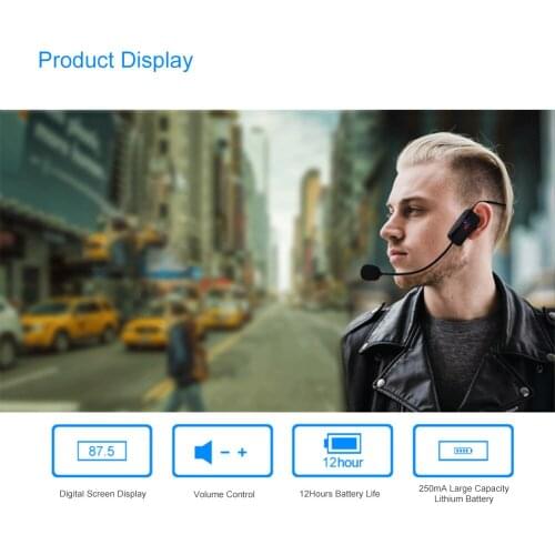 F08V Head-mounted FM Wireless Microphone Teaching Microphone Set Home Audio And Video Equipment