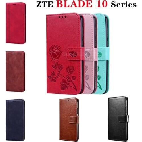 Flip Case For ZTE BLADE 10 series Stand PU Leather Cover Case ForZTE BLADE 10 Smart PIRME Premium Wallet Funda Coque Case