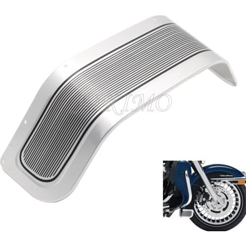 Chrome Front Fender Trim Skirt Motorcycle Accessories Aluminum For Harley Touring Electra Road Glide 2014-2017-2019