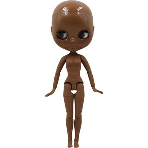 Super dark skin joint body Doll Face Plate factory Blyth Doll no makeup suitable to change the doll, practice