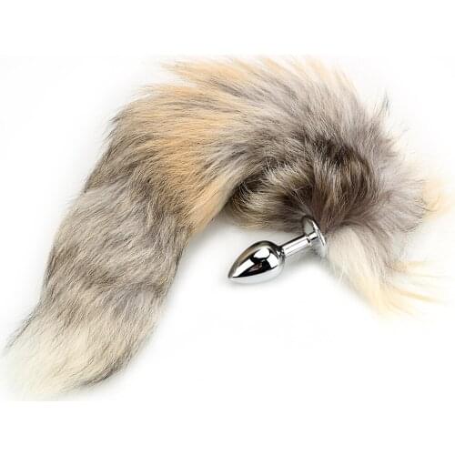 Fox Tail Metal Butt Plug Anus Dilator Smooth Touch Sex Toys For Women Man Gay Anal Beads Anal Plug Anus Stimulator