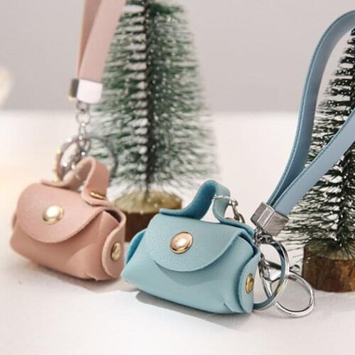 Women Lovely Key Bag Leather Mini Small Storage Small Bag Key Chain Bag Accessories Keyring Pendant Purse Ladies Mini Key Wallet