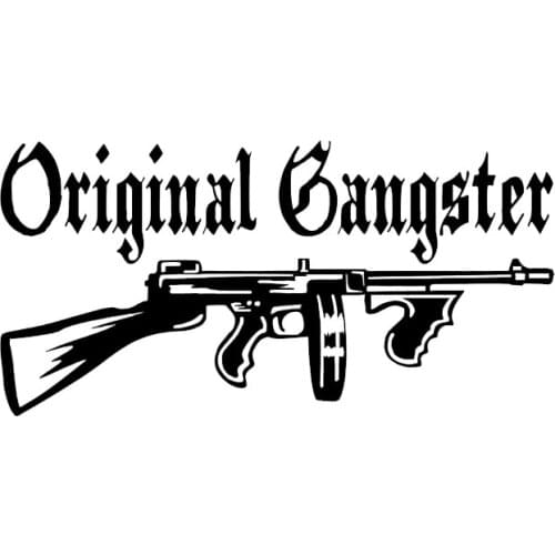 Lovely Gun Decoration Car Sticker Vinyl Accessories 16cm*8cm