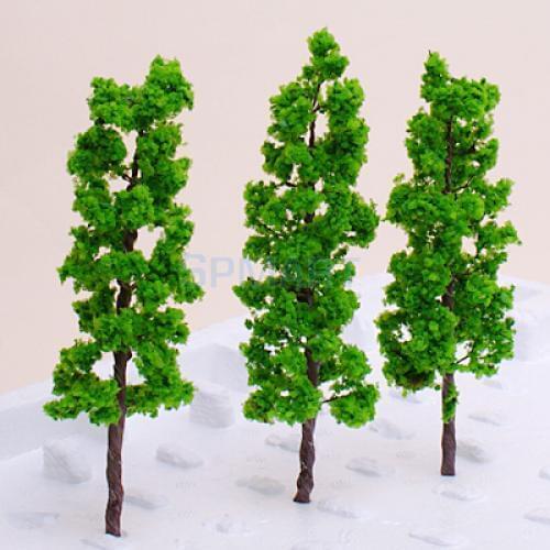 Model Pine Tree Train Set Scenery Landscape OO HO - 10PCS