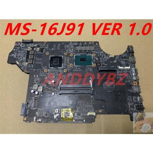 Ms-16j91 VER 1.0 FOR MSI MS-16J9 MS-1799 gL62 GL72 GE62VR GE72VR motherboard WITH i7-7700h CPU AND GTX1050M TESED OK