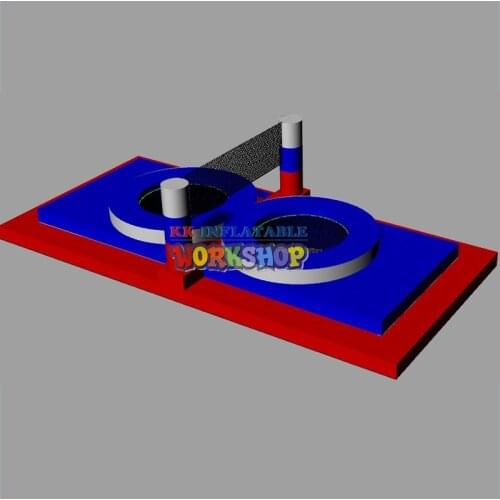 Inflatable Beach Volleyball Field/ Bouncy Volleyball Court Interactives Sport Game For sales