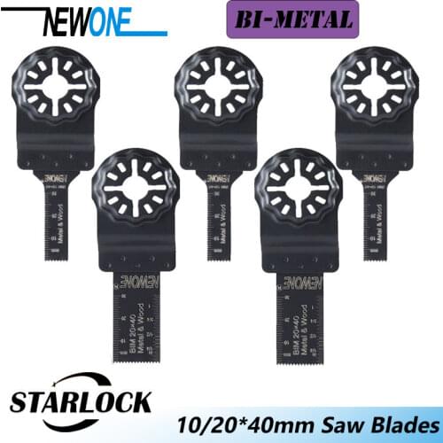 NEWONE Starlock Bi-Metal Oscillating Saw Blades Multi-Tools Accessories Oscillating Tool Blades for Cutting Wood, Metal