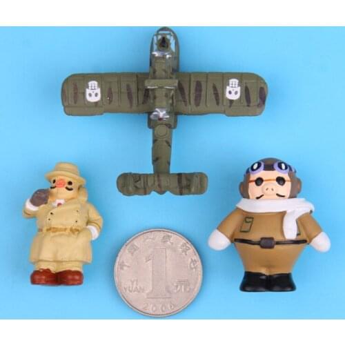 Porco Rosso Red pig Airplane Anime action figure prefect quality 3d fridge magnet home decoration