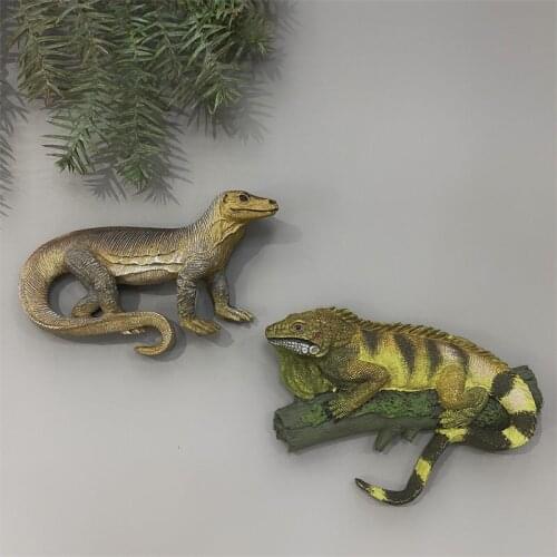 QIQIPP Animal lizard resin refrigerator magnet