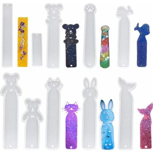 Bookmark Silicone Mold Making Resin Mold Jewelry DIY Pendant Jewelry Crystal Decoration For Epoxy Resin DIY Bookmark Resin Mold