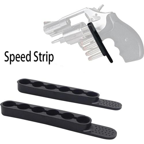 Speed Strip Fits .38 or .357 Caliber Hold 6 Rounds Bullet for Revolver in Waist Bag Gun Accessories