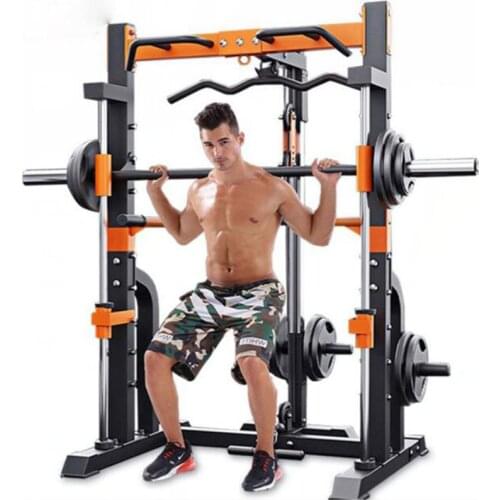 Free shipping Smith machine squat rack consumer and commercial gym training equipment weightlifting barbell bench press gantry