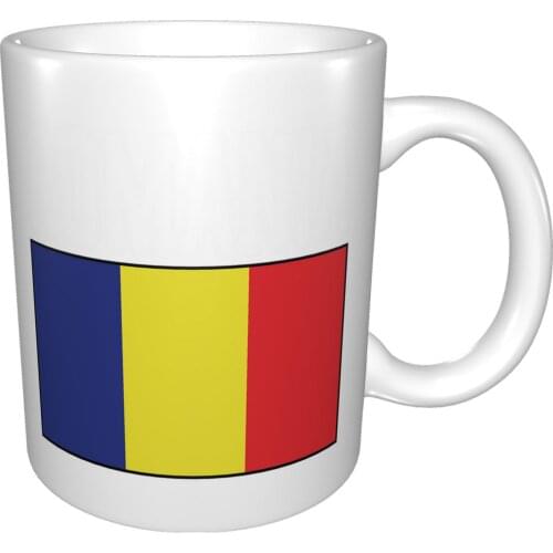 Bold Romania Flag Romania Country Pride Mug Coffee Cup Coffee Mug Korean Cups Tardis