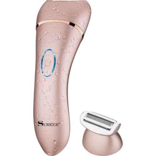 2in1 women epilator electric female epilator facial grooming remover hair removal lady body bikini trimmer shaver kit