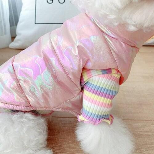 Pet Bright Surface Reflective Waterproof Vest Clothes For Small Dog Puppy Winter Pet Jacket Warm Dog Costume For Chihuahua Puppy