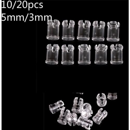 10/20pcs 3mm 5mm Clear Plastic LED Light Emitting Diode Lampshade Protector