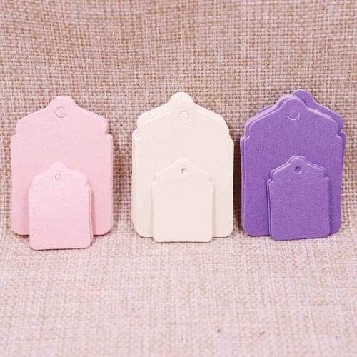 100 pcs 2018 New Wholesale 32x22mm/55x40mm White/Black/Vintage Gift Tag Garment Label Can Custom Your Logo Cost Extra no string