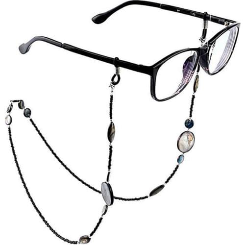 Fashion Women Reading Glasses Chain Shell Beads Sunglasses Cord Beaded Eyeglass Lanyard Holder Strap Eyewear Retainer