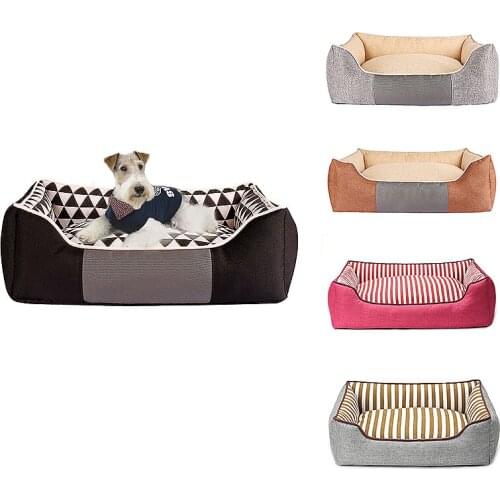 Fashion Dogs Bed Mat Winter Soft Small Medium Large Dogs Pet House Waterproof Bottom Fleece Warm Cats Bed Sofa House Supplies