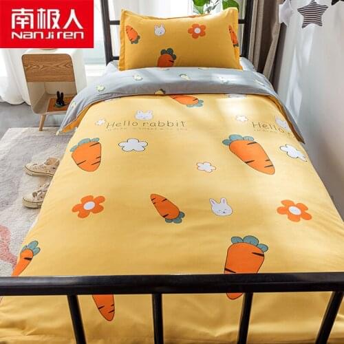 NANJIREN Home Textile Products Duvetcover&2pcs Piilowcase&1 Sheet Colorful Beathable Polyester Cartoon Print Bedding Set