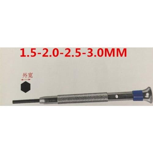 30081-HEX -p04External hexagonal screwdriver WATCHMAKERS ERGONOMIC 4PIECE SET slot type screwdriver TO repair the watch 1.5-3.0