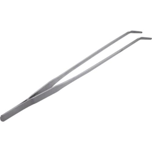 Aquarium Accessories Tank Live Water Plant Tongs Aquarium Long Tweezers Stainless Steel Tweezers 27 Cm Long Straight Elbow