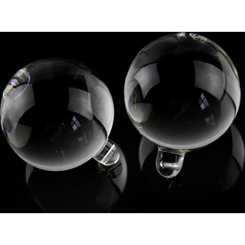 20mm 30mm 40mm Transparent Color Crystal Smooth Ball 10pcs/Lot Glass Hanging Balls For Chandelier Parts Home Decor Ornaments