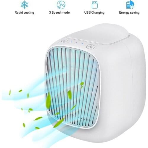 Air Conditioner Fan Home Office Desk Air Cooler Household USB Rechargeable Fan Easy Cool Purifies Air Cooling Fan