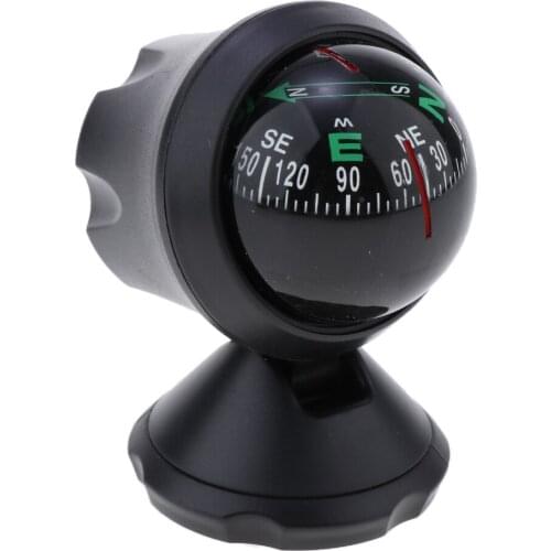 Rotatable Compass Navigation Ball Dashboard Mount for Car Marine Boat