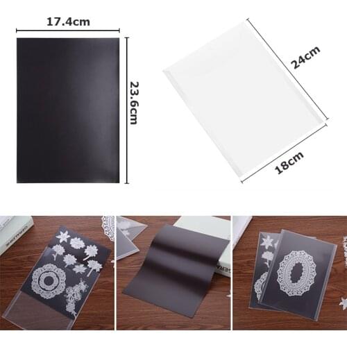 23.6*17.4*0.05cm Rubber Soft Magnet Sheets 18*24cm Cutting Dies Storage Bag for DIY Dies Making Template Organizer Set 2021