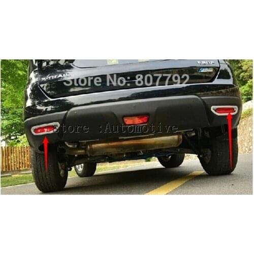 ABS Chrome Rear Fog light Lamp Cover Trim For 2014 2015 2016 for Nissan Rogue X-TRAIL