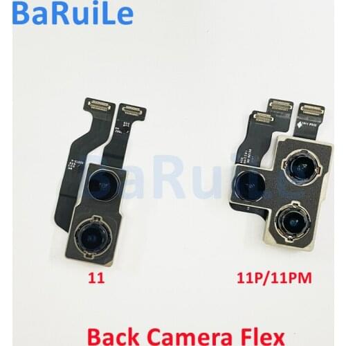 BaRuiLe 1pc Back Camera With Flash Module Sensor Flex Cable for iPhone X XR XS Max 11 12 Pro Max Big Rear Cam Repair Parts
