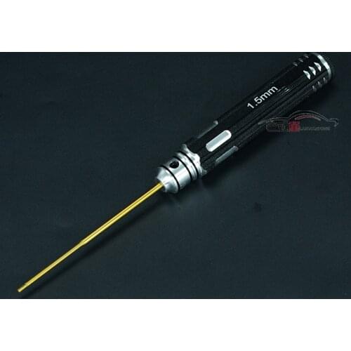 Wear-resistant 1.5MM 2.0MM 2.5MM 3.0MM Titanium Plated Hexagon Screwdriver Bit handle Screws RC Car Model Repair Tools