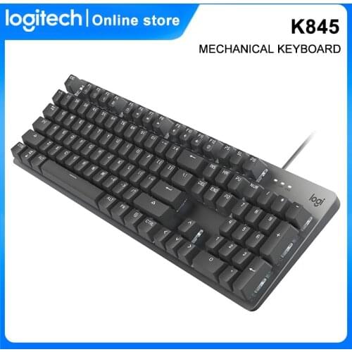 Logitech K845 Mechanical Gaming Keyboards 104 Keys for Gamer USB Wired Backlight PC Keyboard for Laptop PC Computer