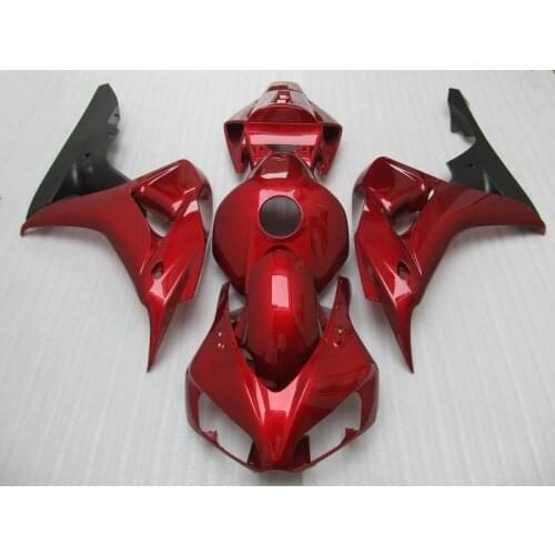 Motorcycle Fairing kit for HONDA CBR1000RR 06 07 CBR 1000RR 2006 2007 CBR1000 ABS Hot red black Fairings set+7gifts HG66