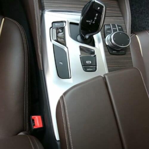 Car Gear Shift Center Console Panel Cover Sticker Trim ABS Chrome for BMW 5 Series G30 2018