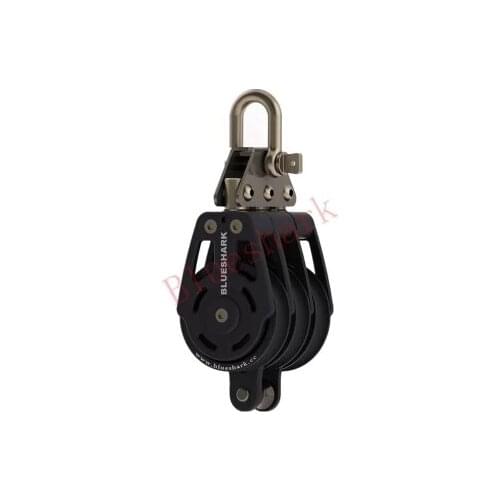 Sailboat Hardware 60 mm 2.4 Inch Aluminum Triple Becket Block Max 1000kg 2678