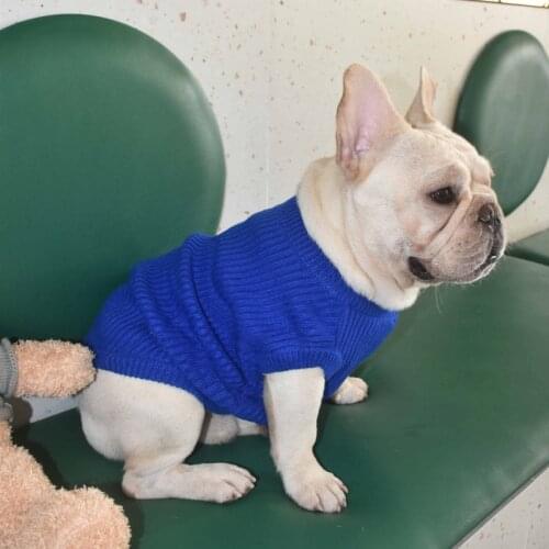 Schnauzer Pug Clothes Winter French Bulldog Clothing Dog Sweater Coat Welsh Corgi Costume Pet Outfit Knit Apparel Dog Shirt