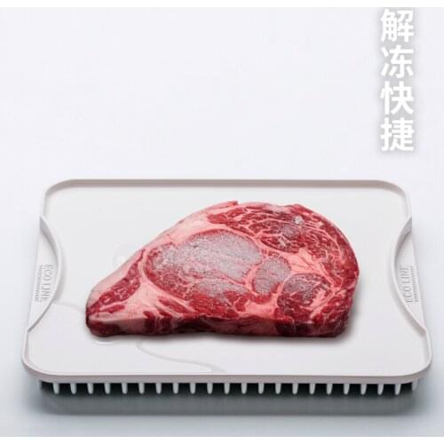Quick Meat Defrosting Tray Fast Forzen Food Fish Serving Defrosting Tray Fruit Cooking Utensilios De Cocina Thawing Plate EA6JDB