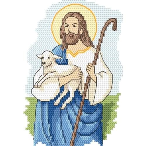 Popular Embroidery Santa with Dog Lighthouse Counted Cross Stitch Kits with 100% Cotton Floss & Free Shipping for Home Decor