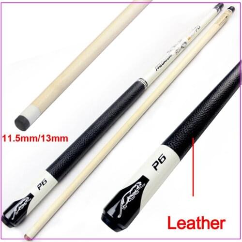High quality Maple Wood Billiard Pool cues 11.5mm/13mm 314-2 Shaft Nine-ball Ball Arm with Leather Grip Pool Cue stick China