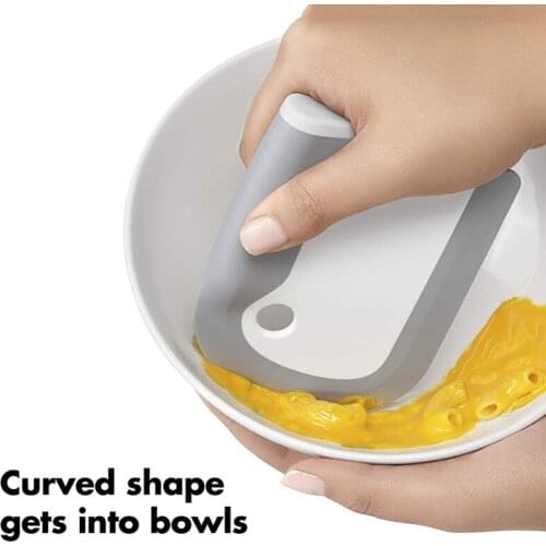 Silicone Cleaning Scraper Crevice Corner Bowl Dough Dish Pot Pan Kitchen Scraper Cleaning Brush Spatulas Pastry cocina