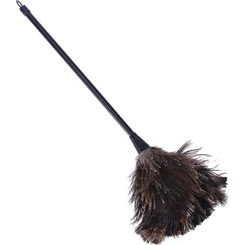 Ostrich Duster Feather Dusters with Long Plastic Handle Cleaning Brush Tool