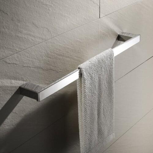 SUS 304 Stainless Steel Bathroom Accessories Towel Bar Square Towel Holder Rack Rail Storage Organizer Hanger